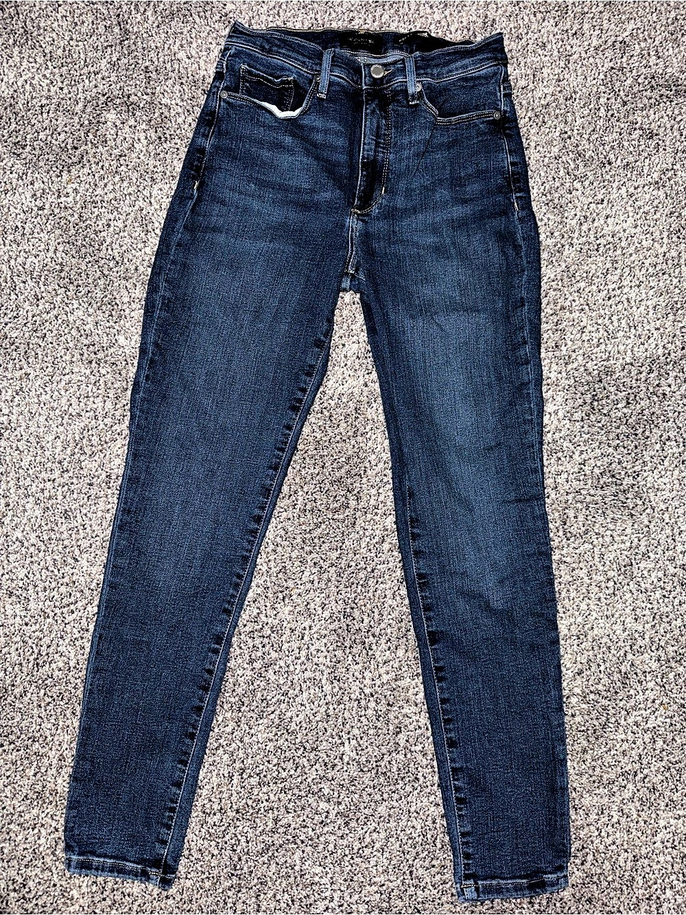 Banana Republic Premium Denim High-Rise Skinny Jeans Size 27 Dark Wash